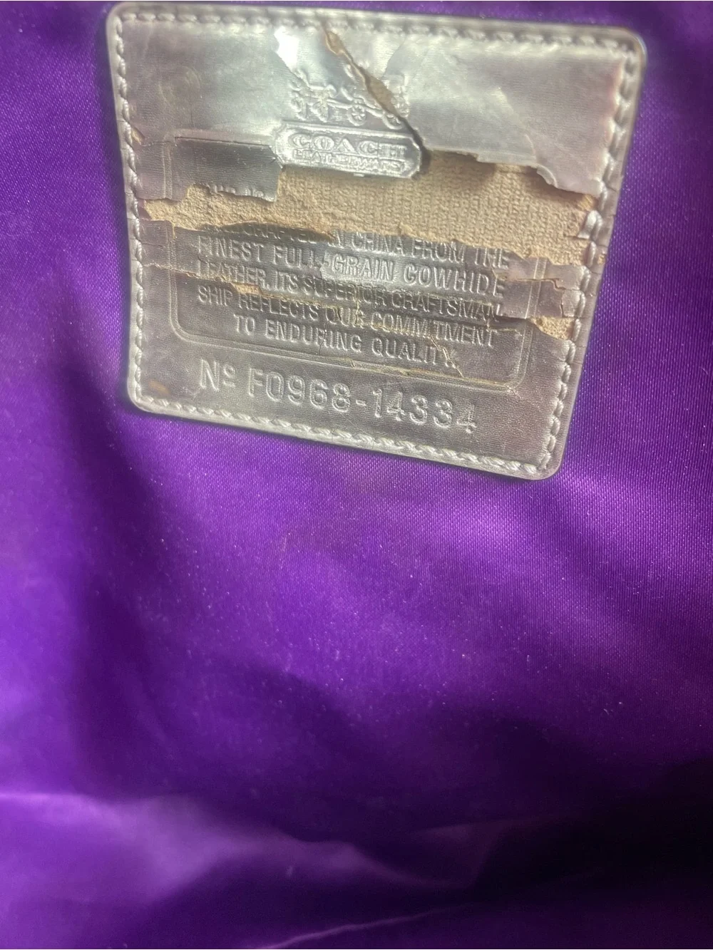 Coach Bronze Madison Audrey Satchel Y2K